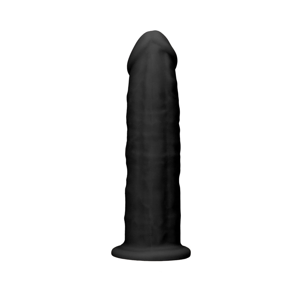 RealRock Ultra Realistic Dual Density Silicone 6 in. Bendable Dildo Black