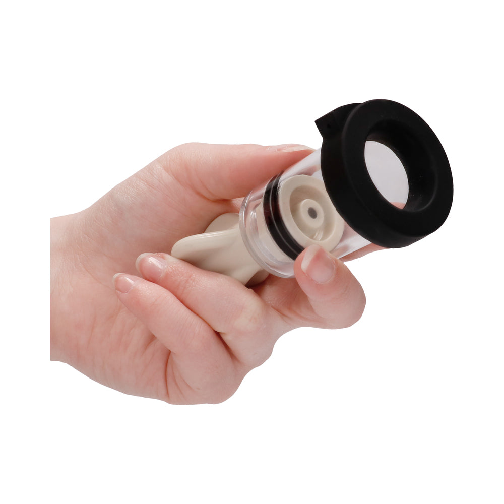 ElectroShock Remote-Controlled E-Stimulation Nipple Suckers White