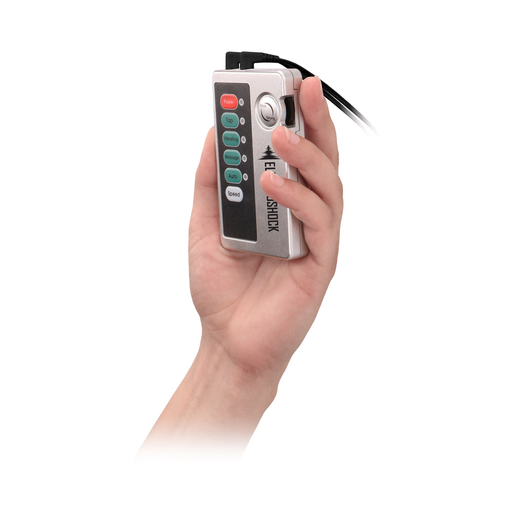 ElectroShock Remote-Controlled E-Stimulation Nipple Suckers White