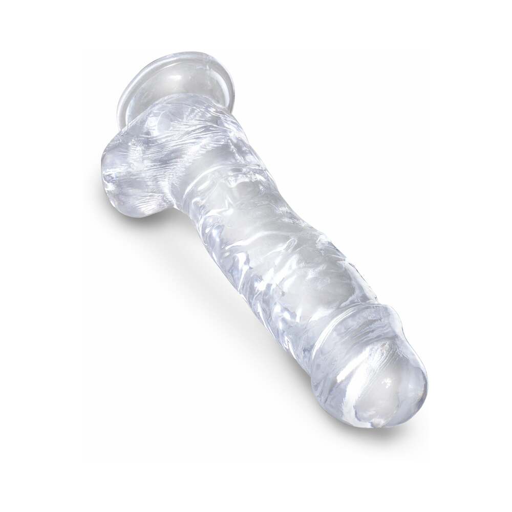 King Cock Clear de 8 pulgadas con bolas