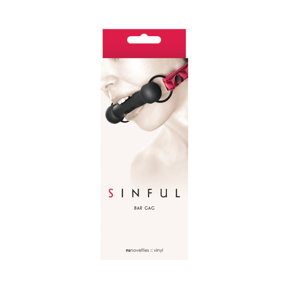 Sinful Silicone Bar Gag Pink