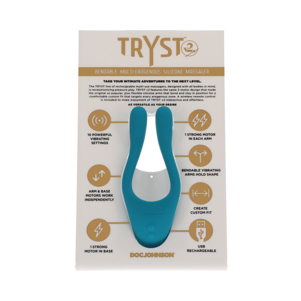 TRYST V2 Bend Multi Erog Zone MassagTeal