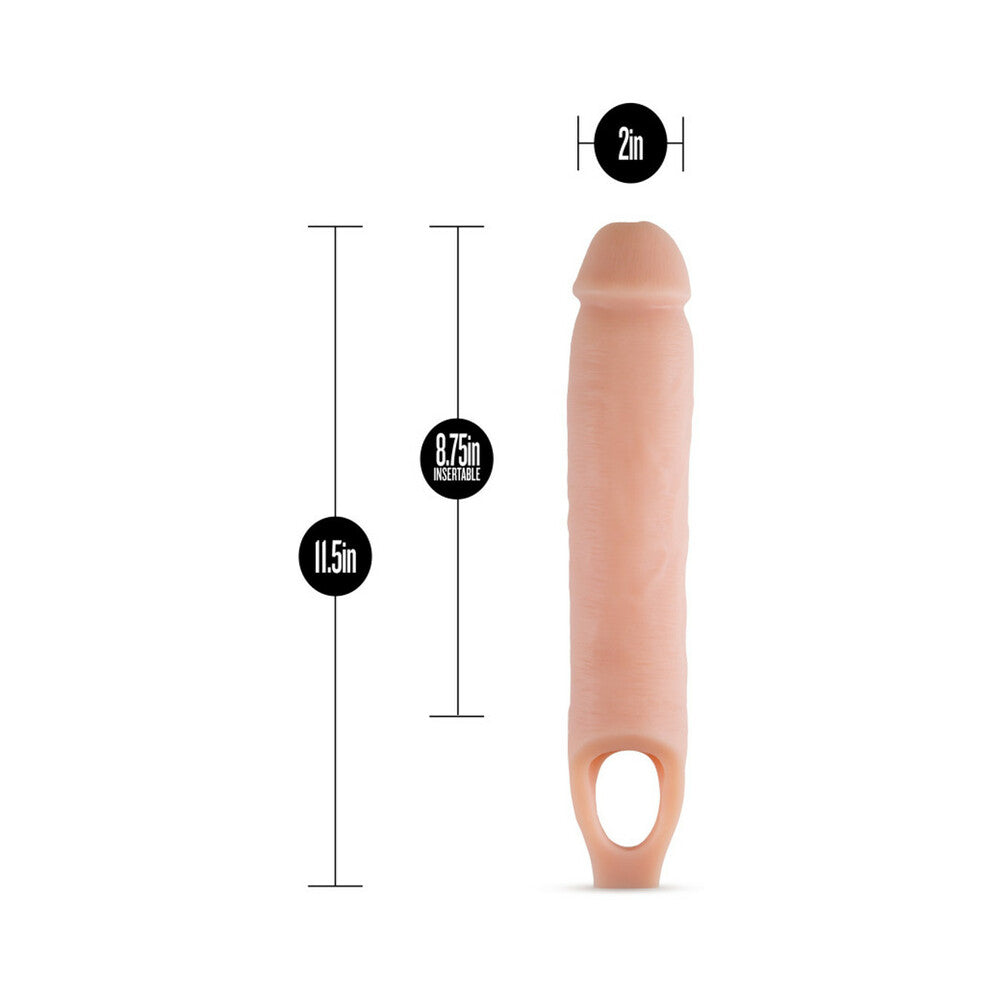 Performance 11.5 in. Cock Sheath Penis Extender Sling Beige
