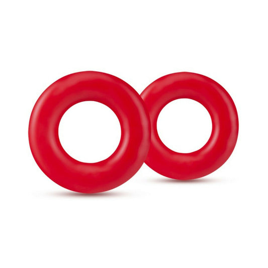 Stay Hard Donut Rings Cockring 2pk Red