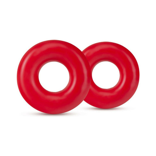 Stay Hard Donut Rings Oversized 2pk Red