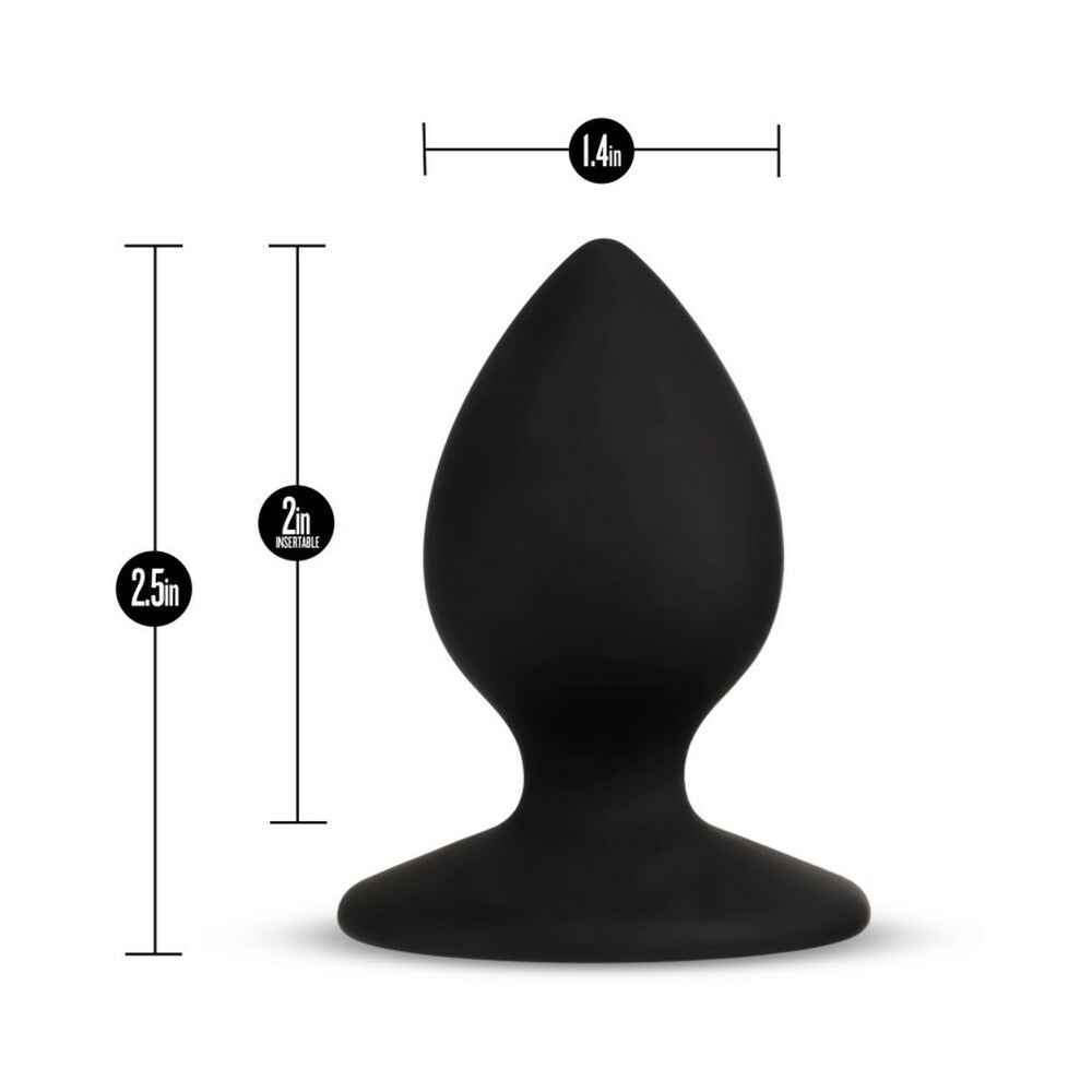 Temptasia 'Slut' Silicone Anal Plug Black