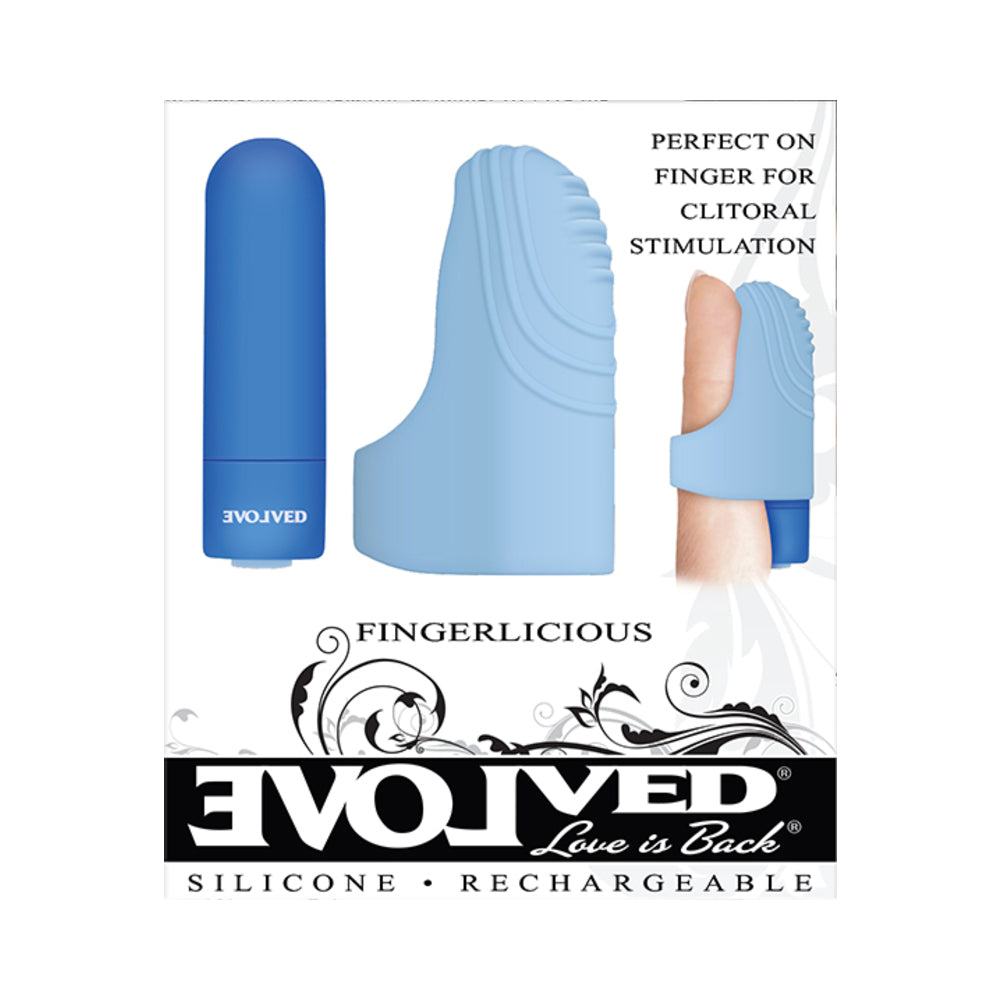 Evolved Fingerlicious Finger Vibe Blu