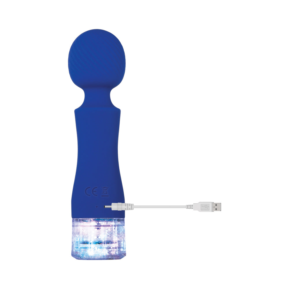 Evolved Dazzle LightUp WandVibe Blu