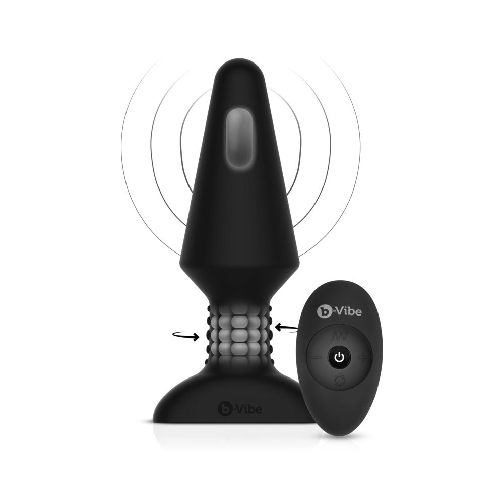 b-vibe Rimming XL Anal Plug Black