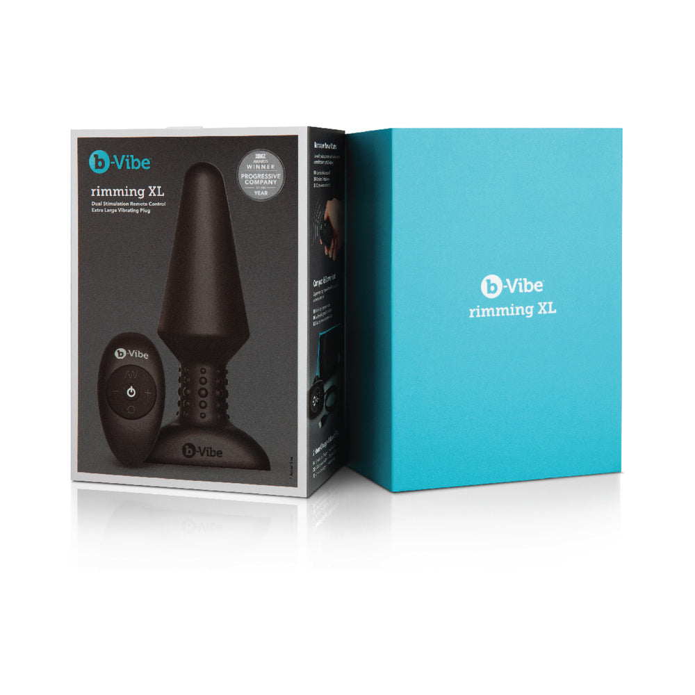 b-vibe Rimming XL Anal Plug Black