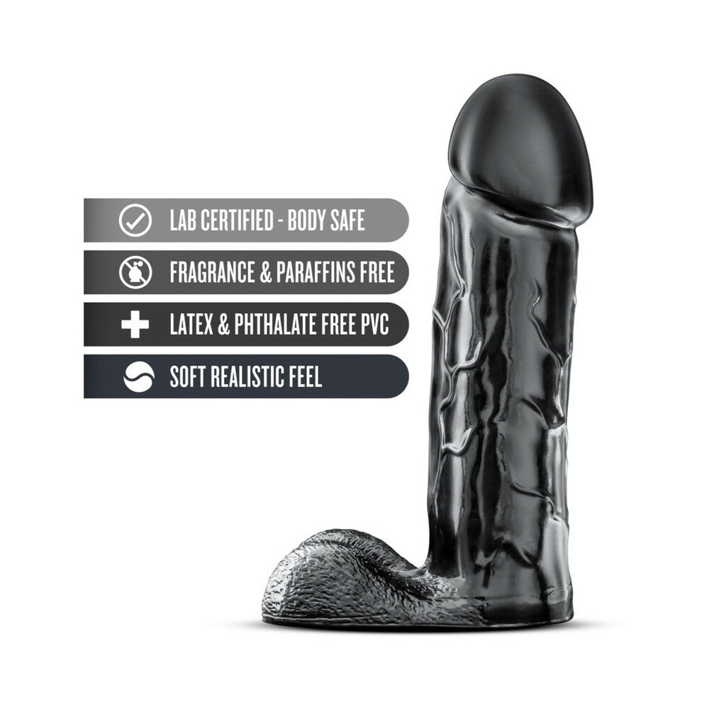 Blush Jet Brutalizer Realistic 15 in. Dildo with Balls Black