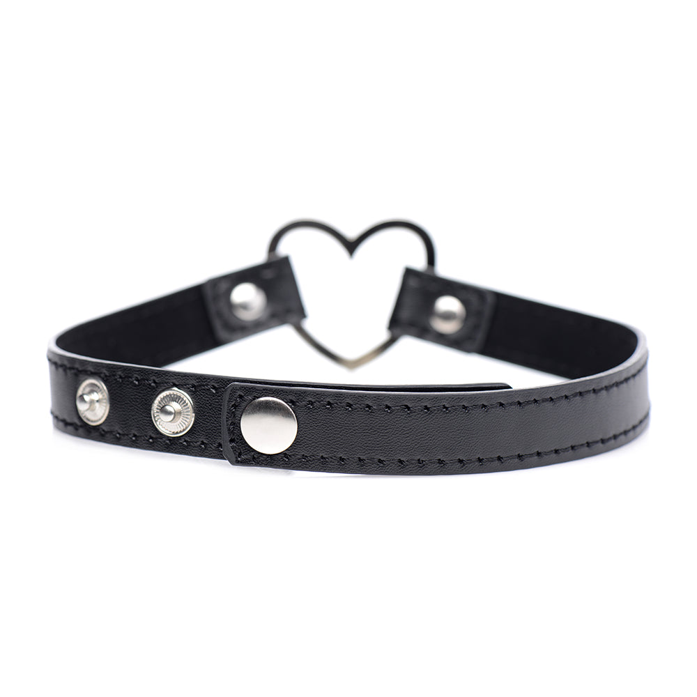Master Series Dark Heart Chrome Heart Choker Black
