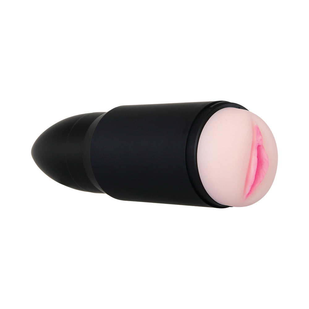 Zero Tolerance Shell Shock Rechargeable Bullet-Shaped Vibrating Vagina Stroker Black