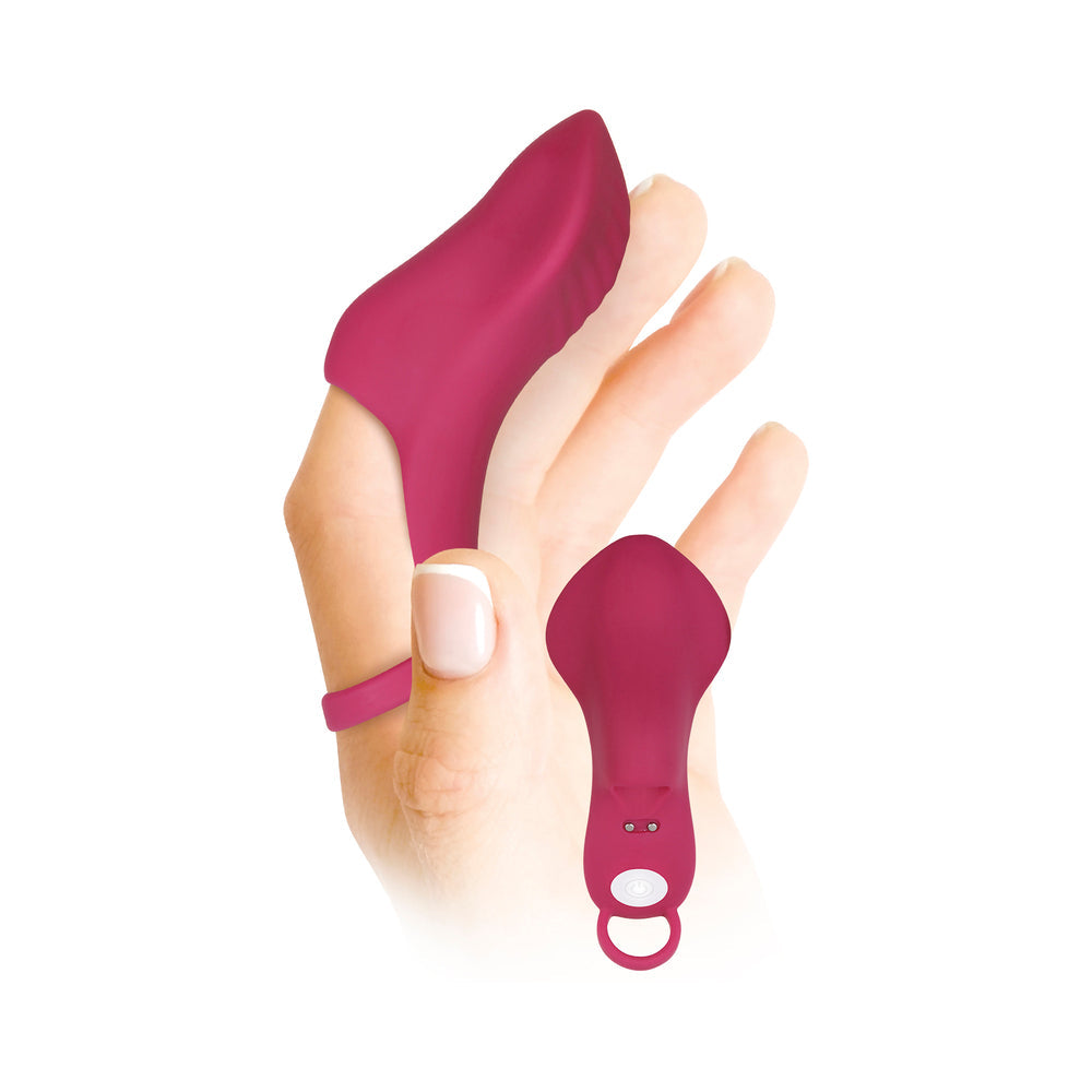 Evolved Frisky Finger Vibrator Burgundy