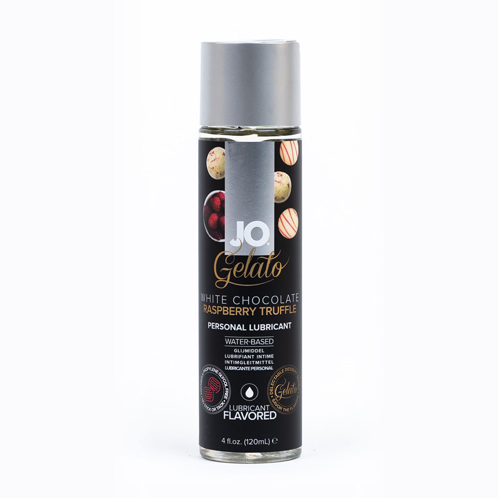 JO Gelato White Chocolate Rasberry Truffle Water-Based Lubricant 4 oz.