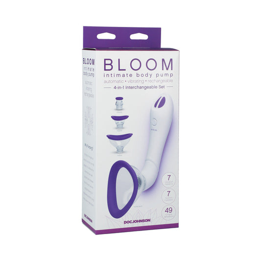 Bloom - Intimate Body Pump - Automatic - Vibrating - Rechargeable Purple/White