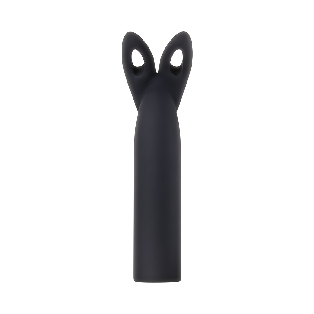 Evolved Four Play Rechargeable Silicone Bullet Vibrator and 3-Piece Sleeve Set Black