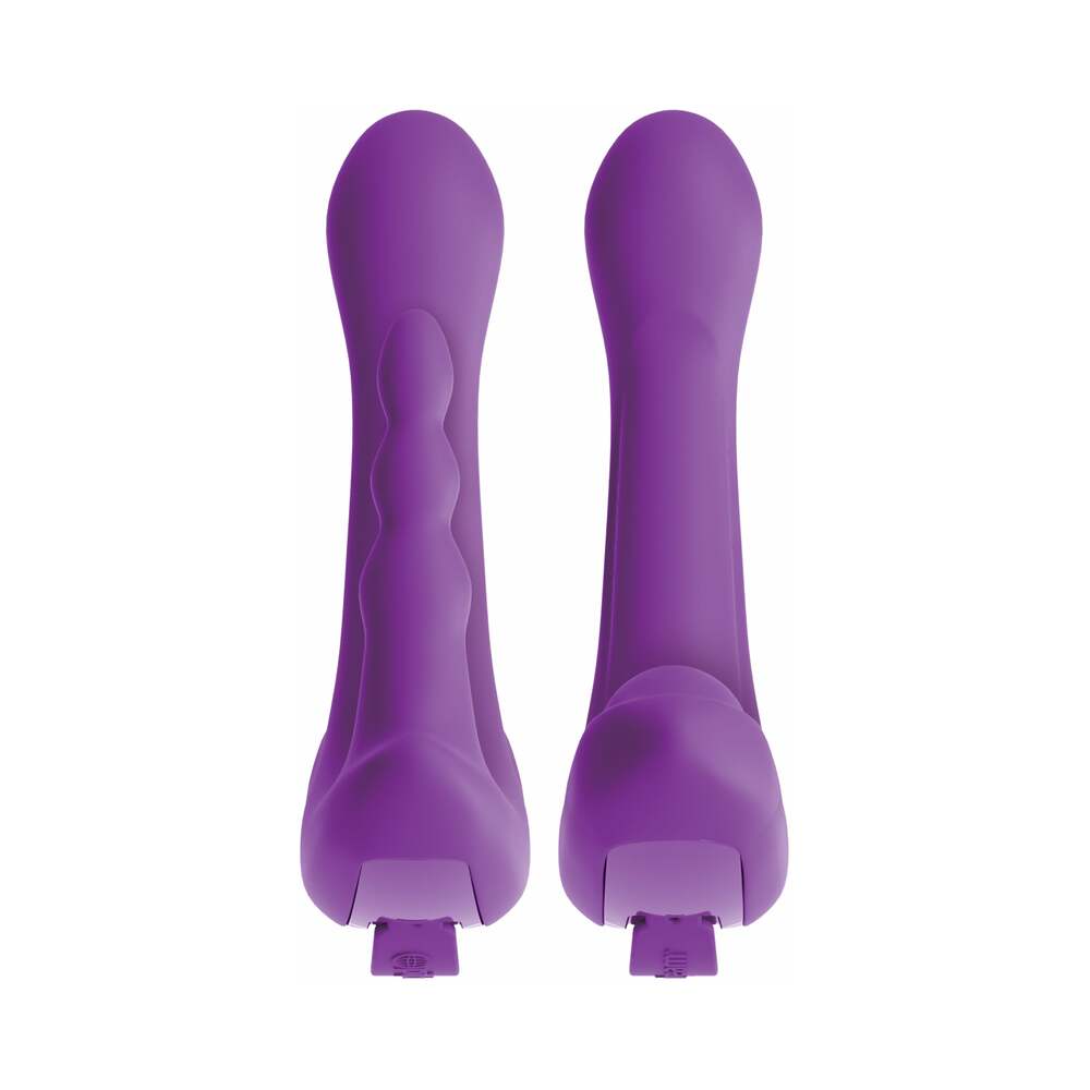 Pipedream 3Some Rock n' Ride Triple Stimulation Silicone Vibrator Purple