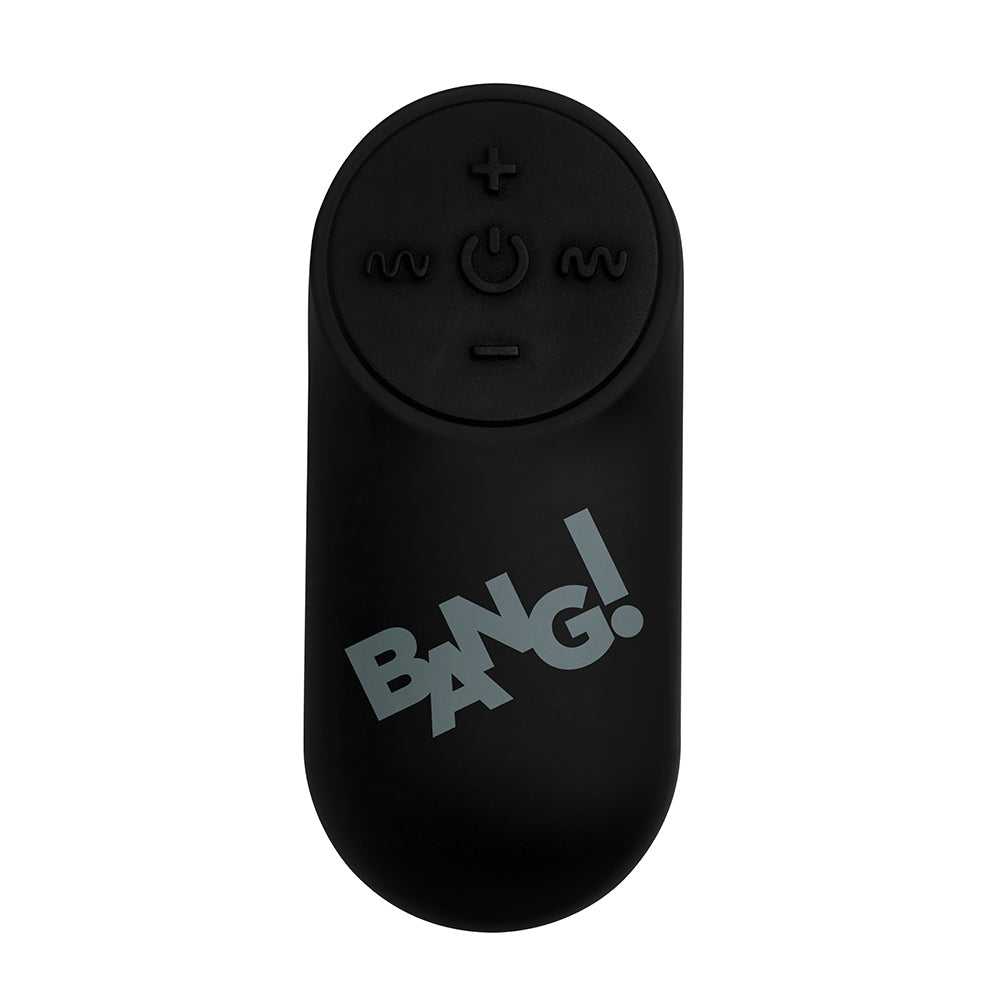 BANG! Vibrating Bullet with Remote Control Black