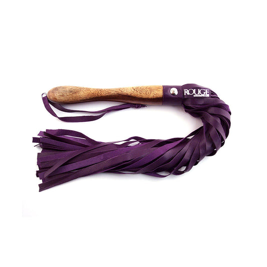 Rouge Wooden Handle Flogger Purple