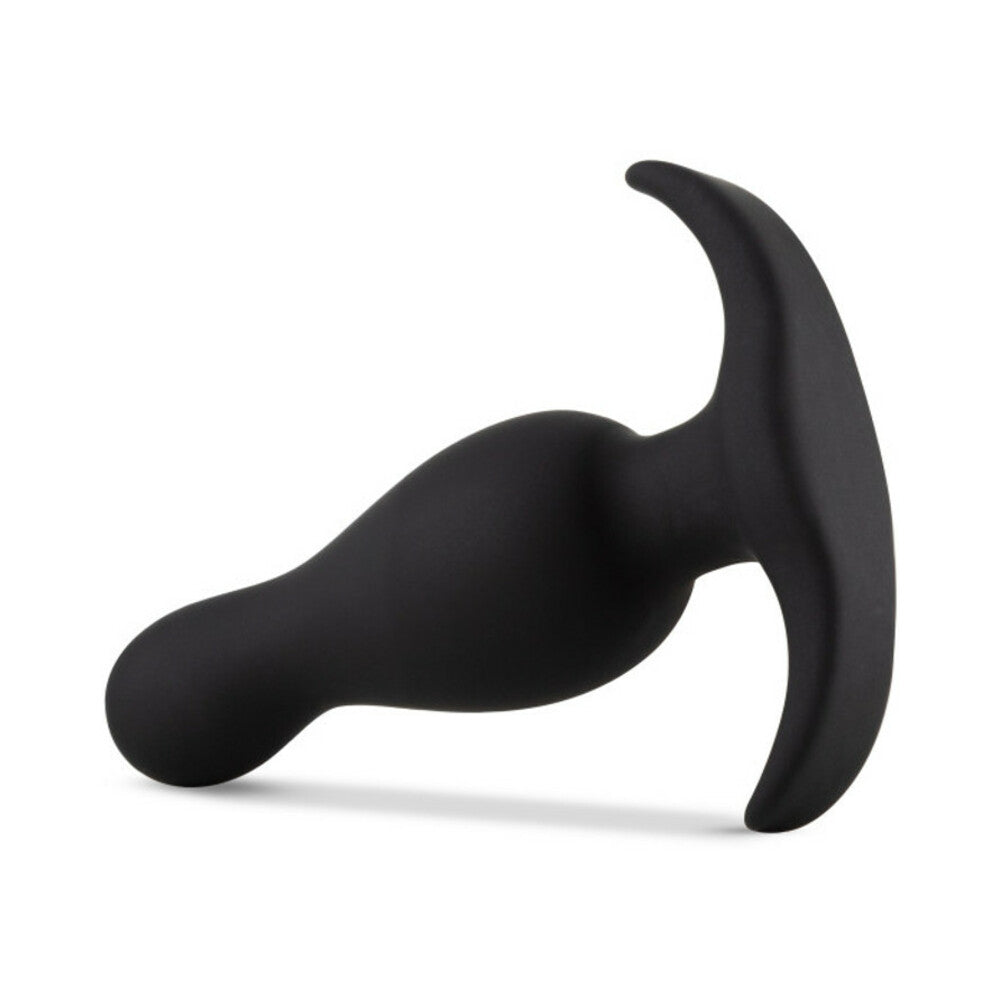 Anal Adventures Silicone Curve Plug Blk