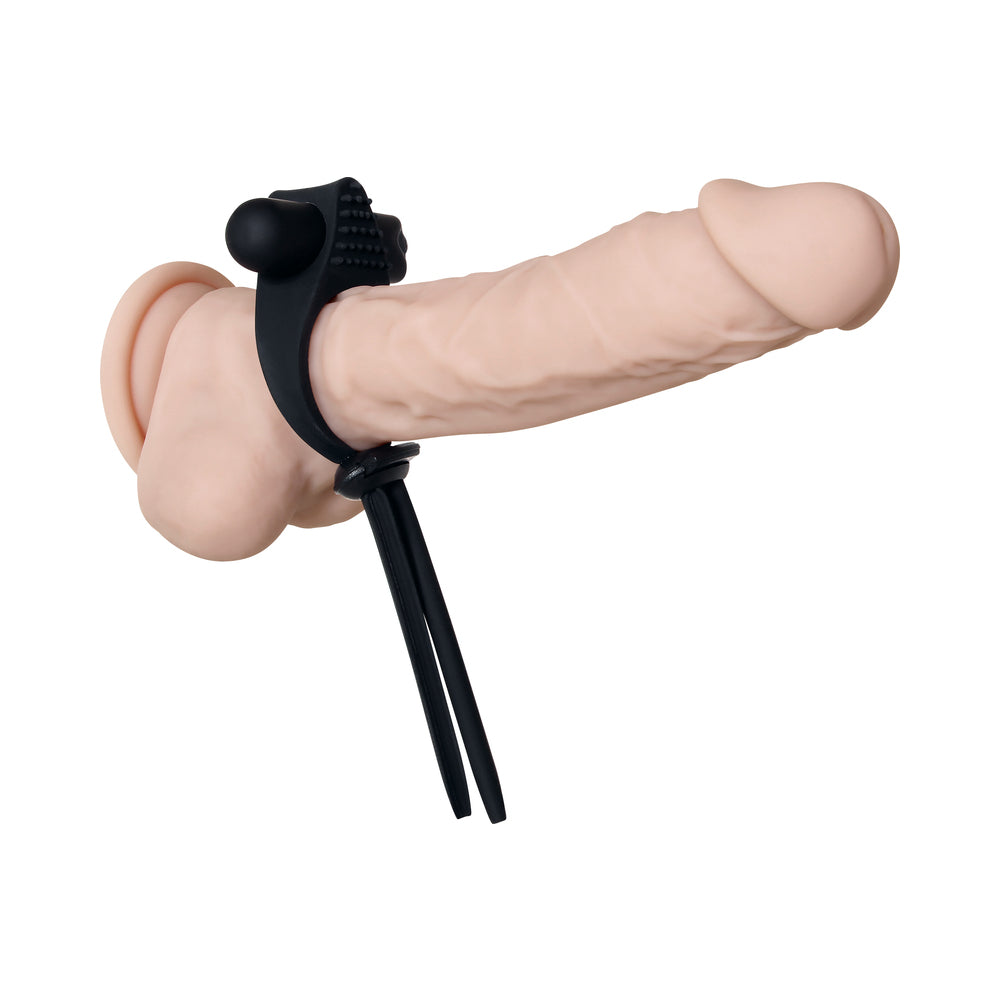 Zero Tolerance Black Tie Affair Rechargeable Silicone Cock Tie Cockring Black