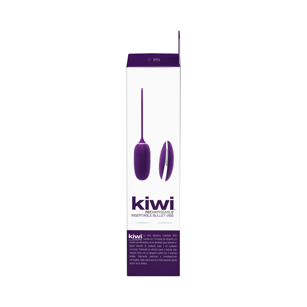 Bala insertable Vedo Kiwi de color morado oscuro