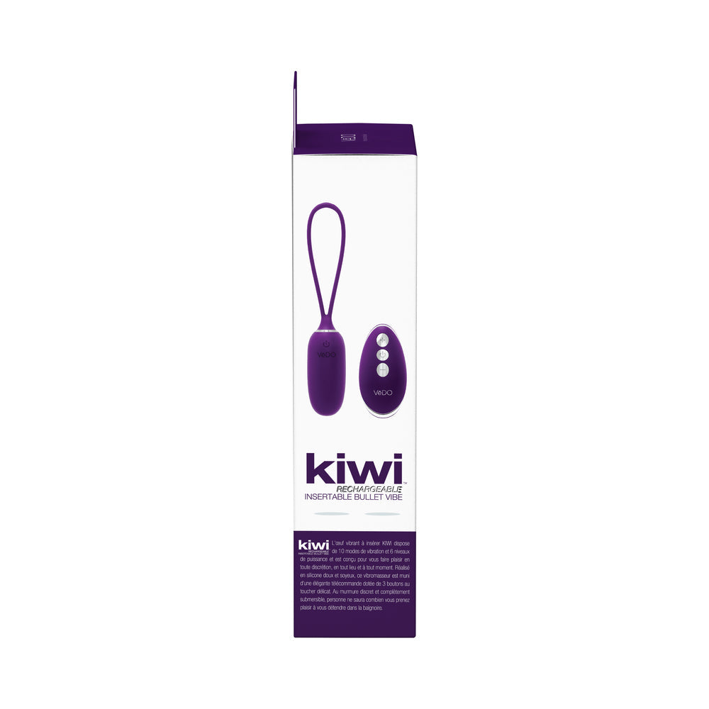 Bala insertable Vedo Kiwi de color morado oscuro