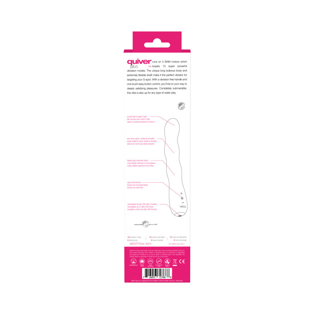 Quiver Rechargeable Plus Vibe Foxy Pink