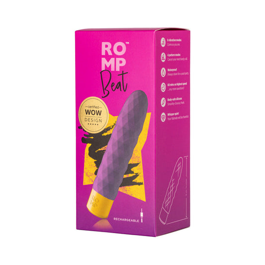 ROMP Beat Rechargeable Silicone Bullet Vibrator Light Purple