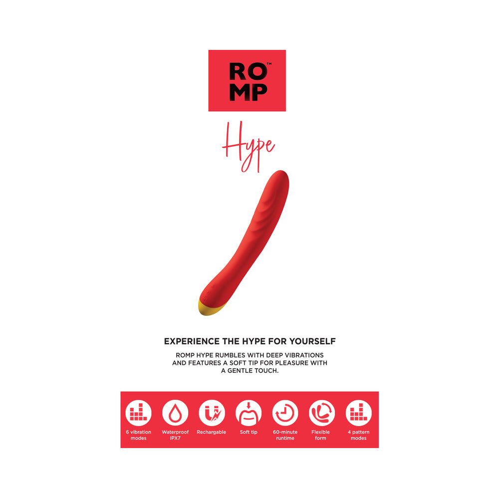 ROMP Hype G-Spot Vibrator Red