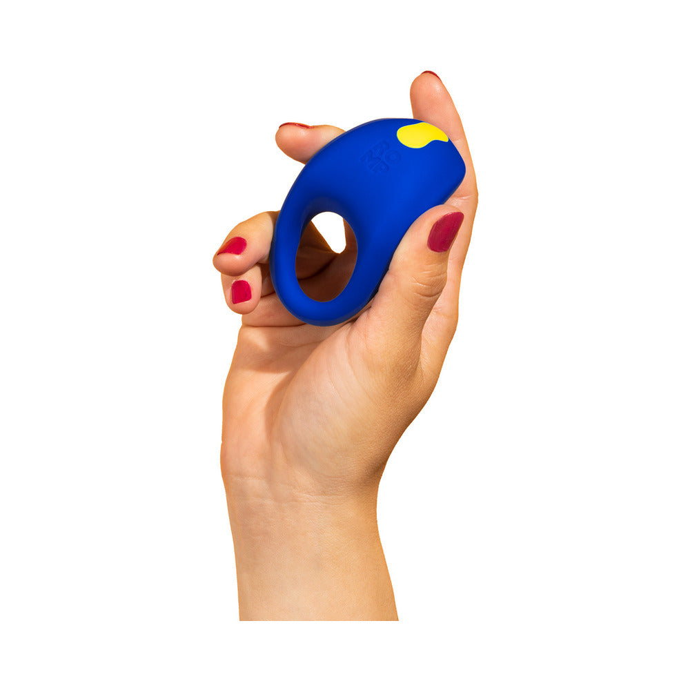 ROMP Juke Vibrating Penis Ring Lt Blue