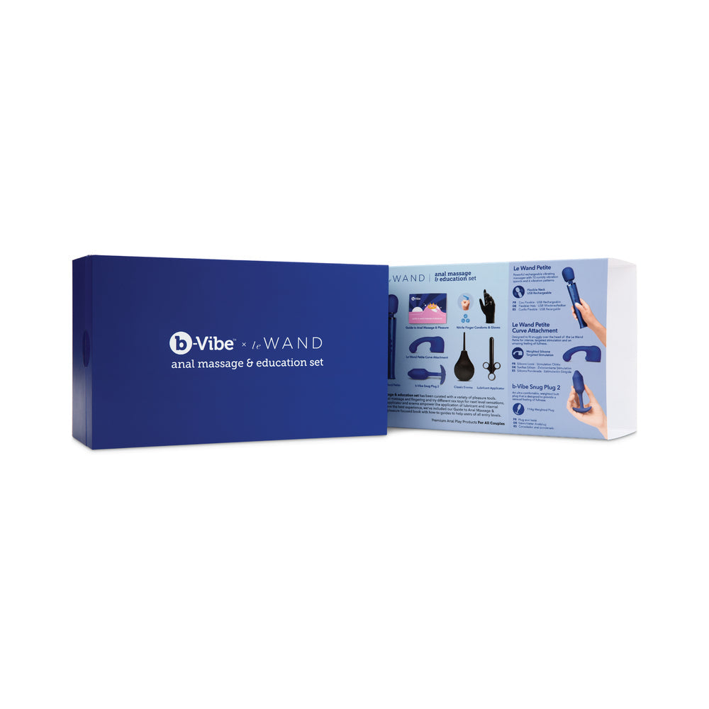 b-Vibe Anal Massage & Education Set Blue