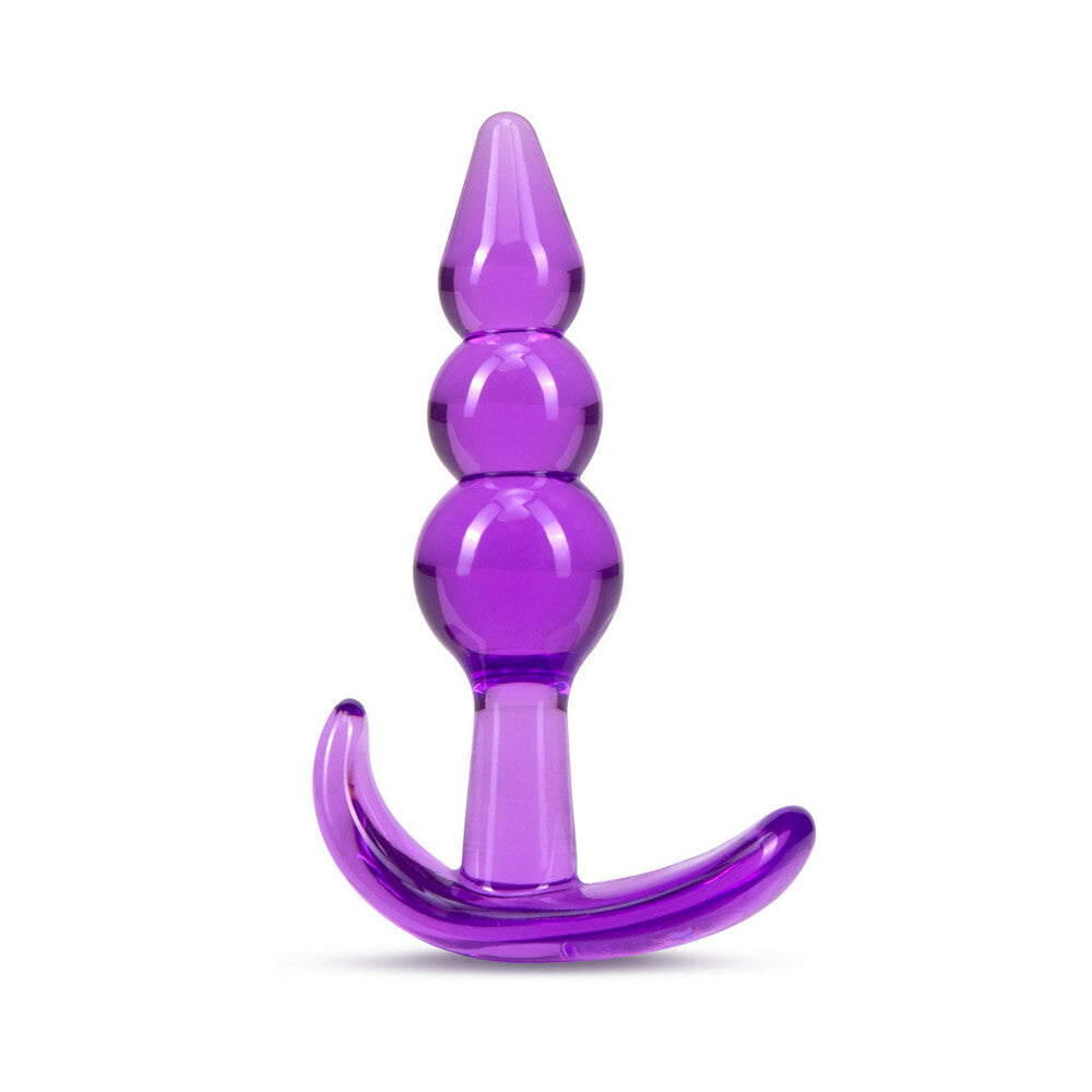 B Yours Triple Bead Anal Plug Purple