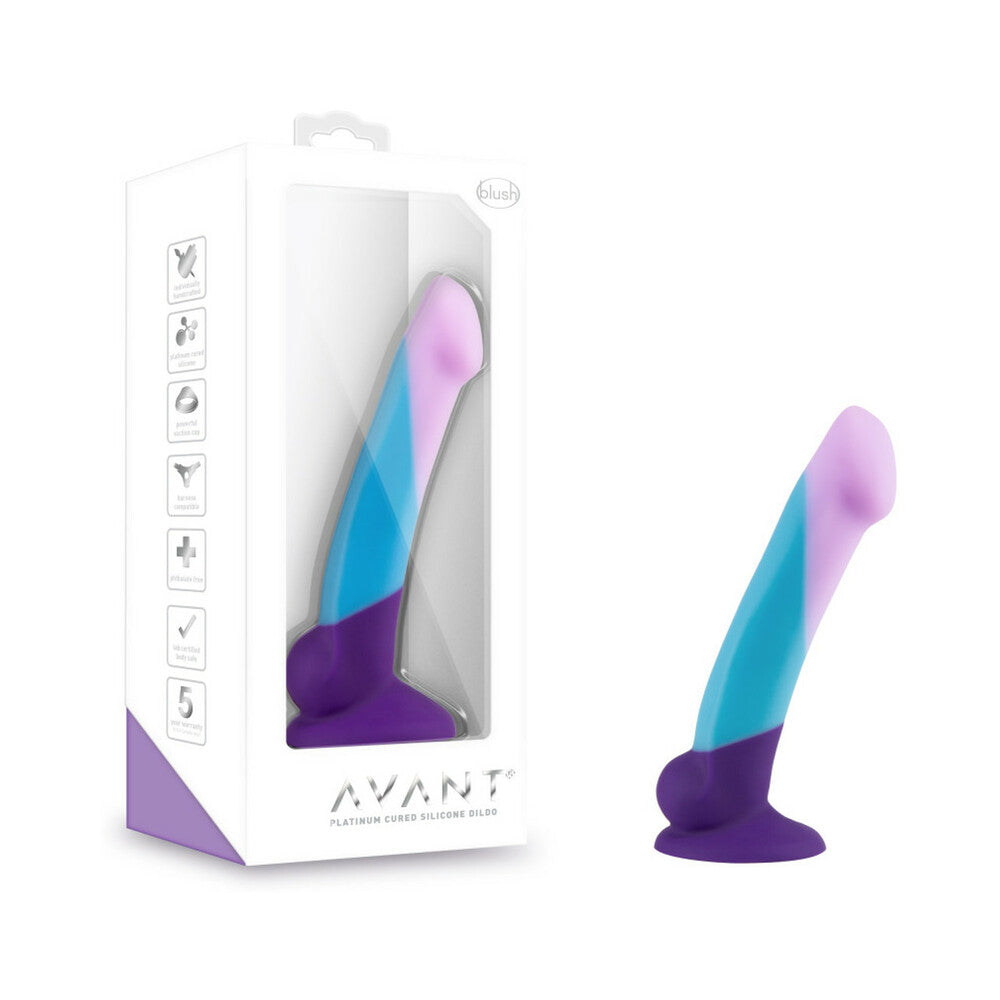 Blush Avant D16 Purple Haze 7 in. Silicone Dildo with Suction Cup