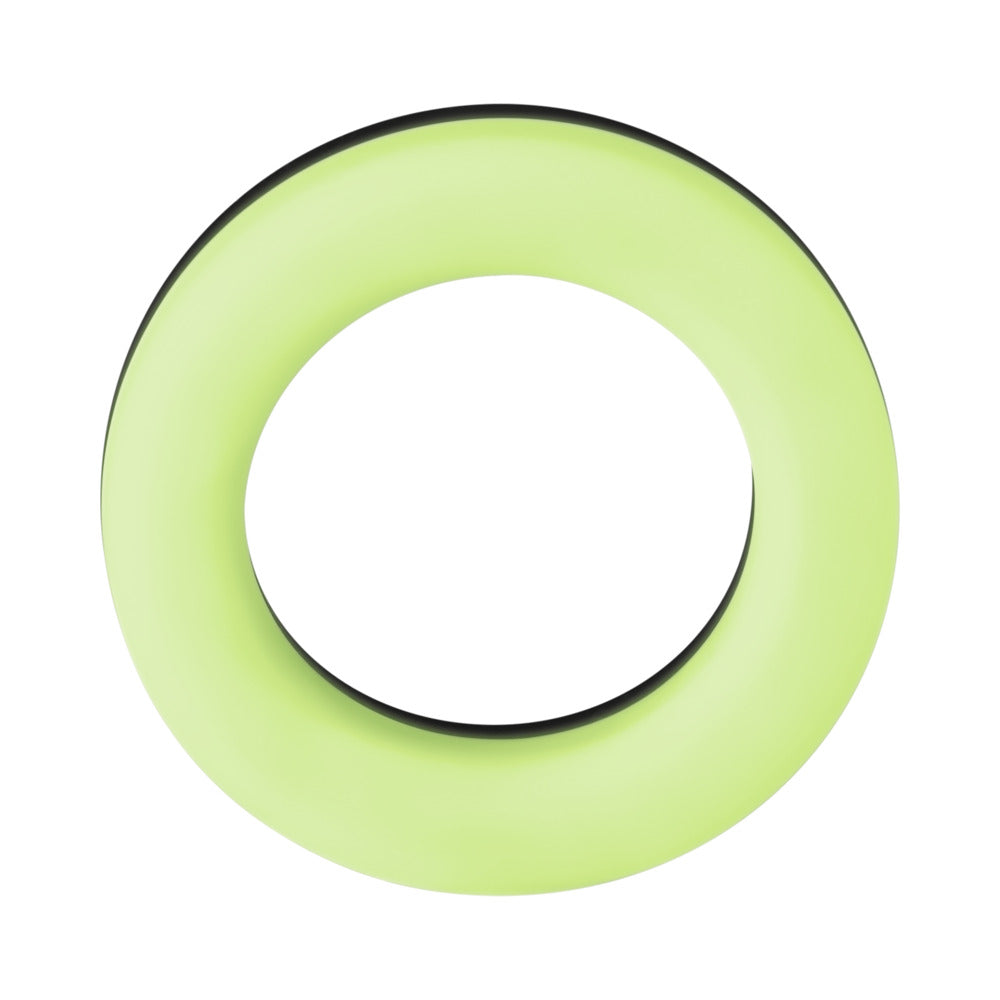 Forto F-19 Liquid Silicone 2-Tone Cockring Black/Glow