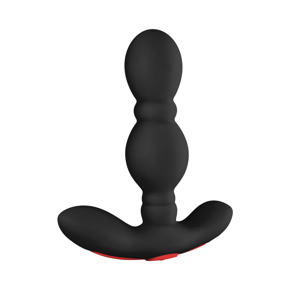 Forto Vibrating Anal Plug Rechargeable Silicone Black