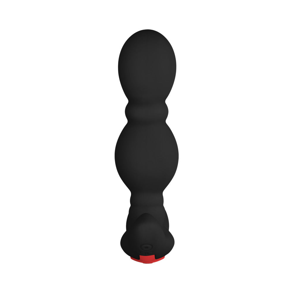Forto Vibrating Anal Plug Rechargeable Silicone Black