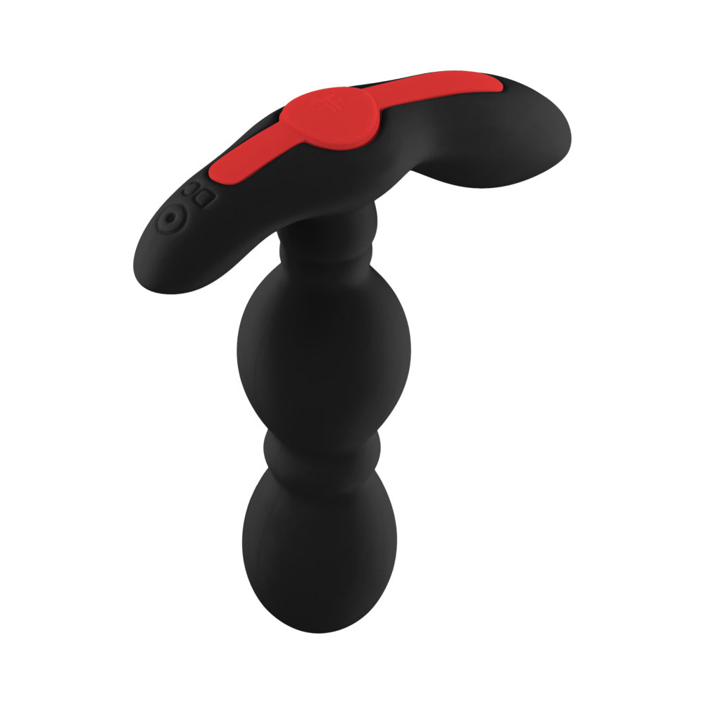 Forto Vibrating Anal Plug Rechargeable Silicone Black