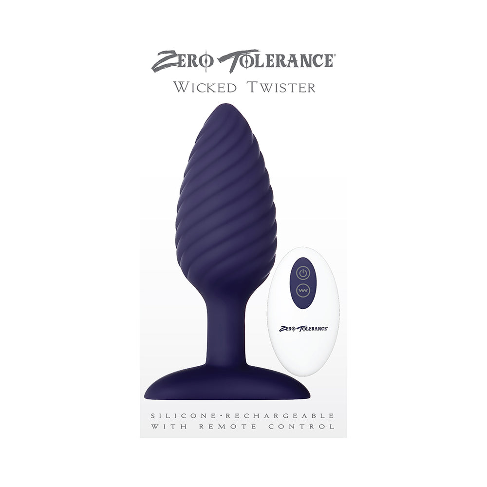 ZT Wicked Twister Vibrating AnalPlug Pur