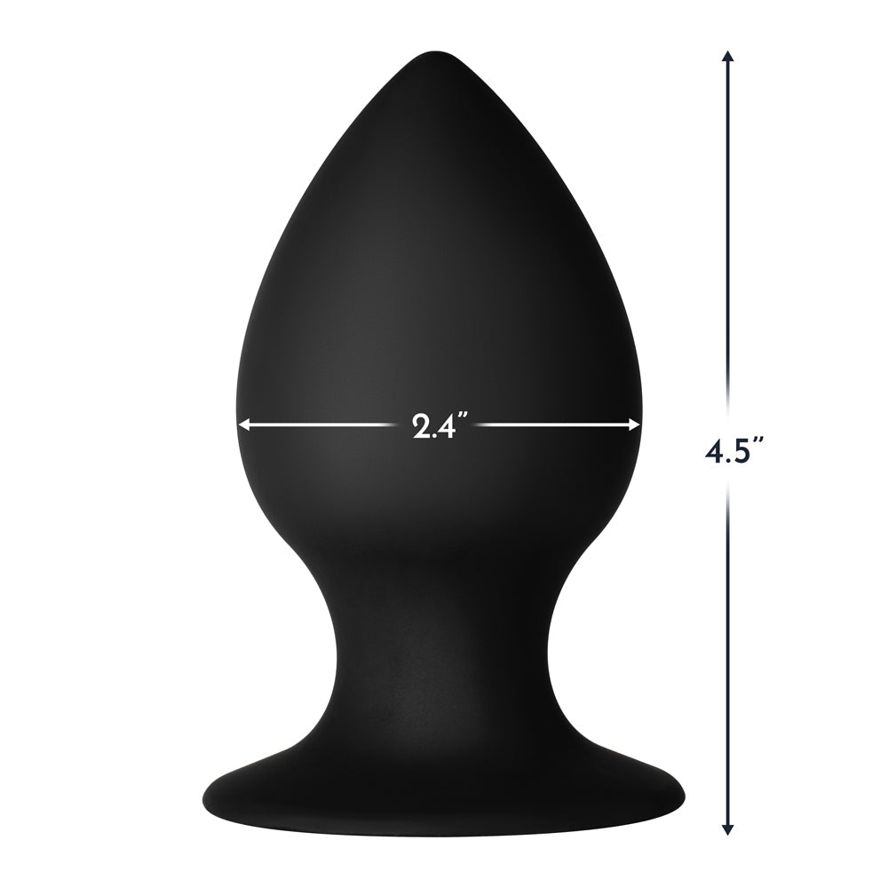 Forto F-98 Cone Silicone Anal Plug Large Black