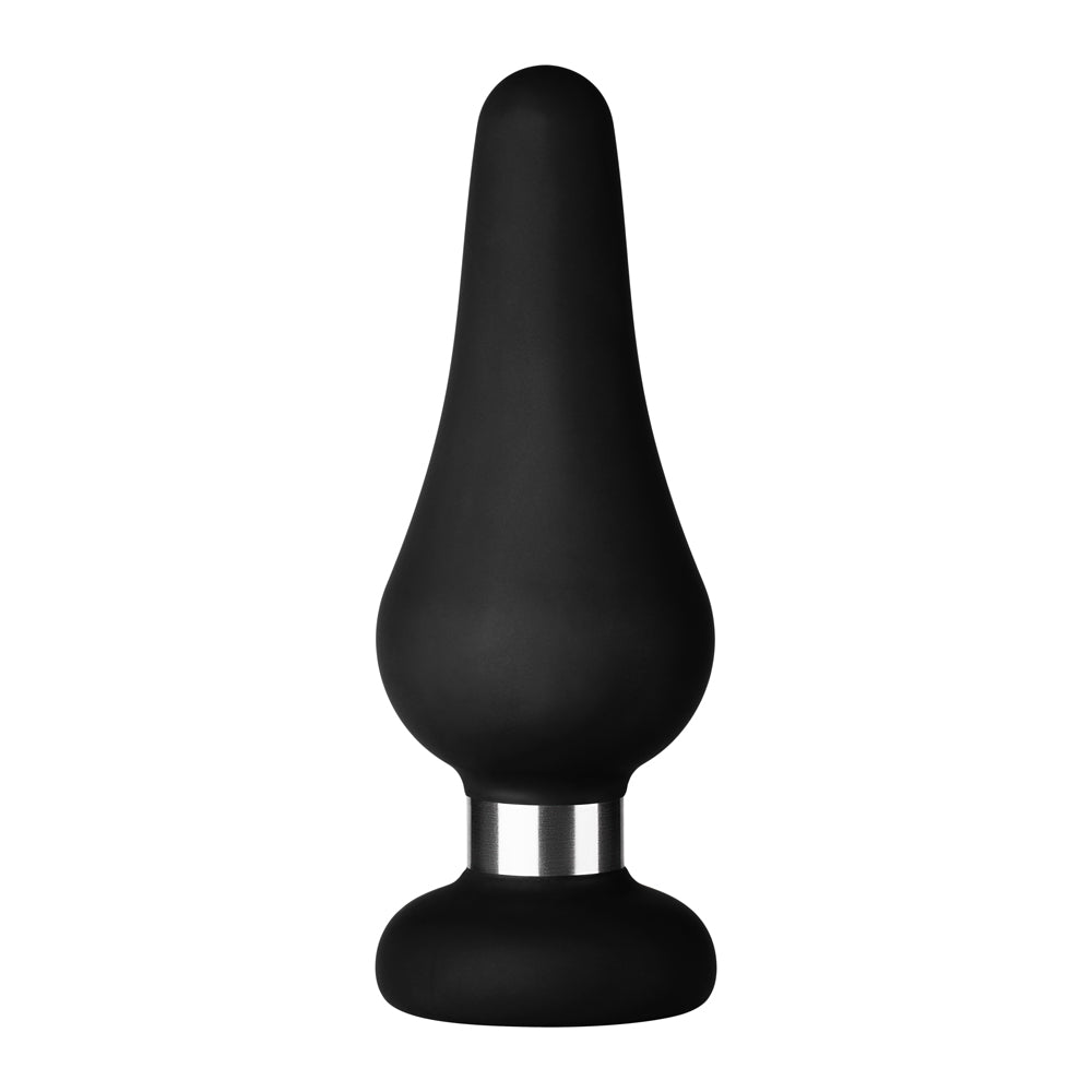 Forto F-21 Tear Drop Silicone Anal Plug Large Black