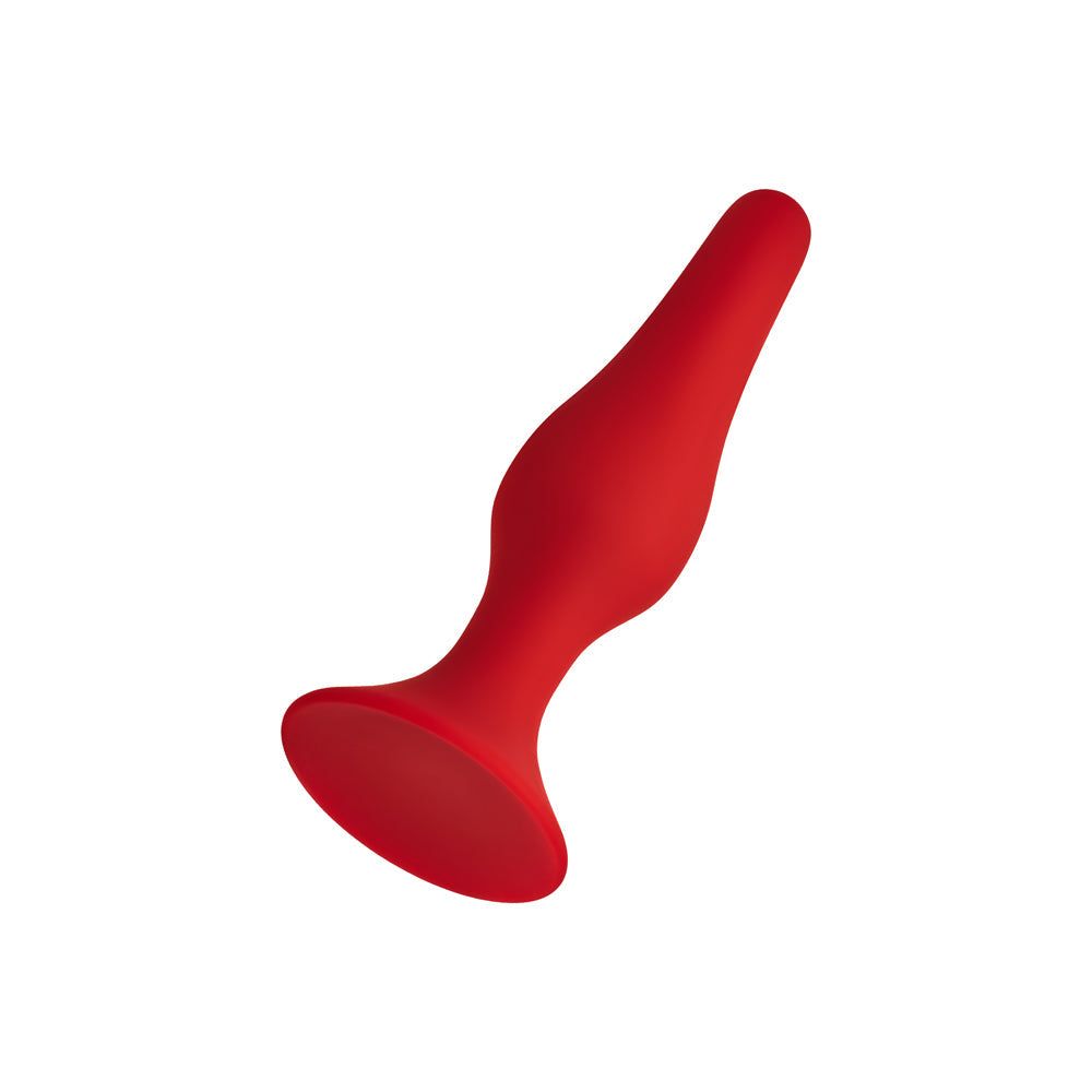 Forto F-11 Lungo Silicone Anal Plug Medium Red
