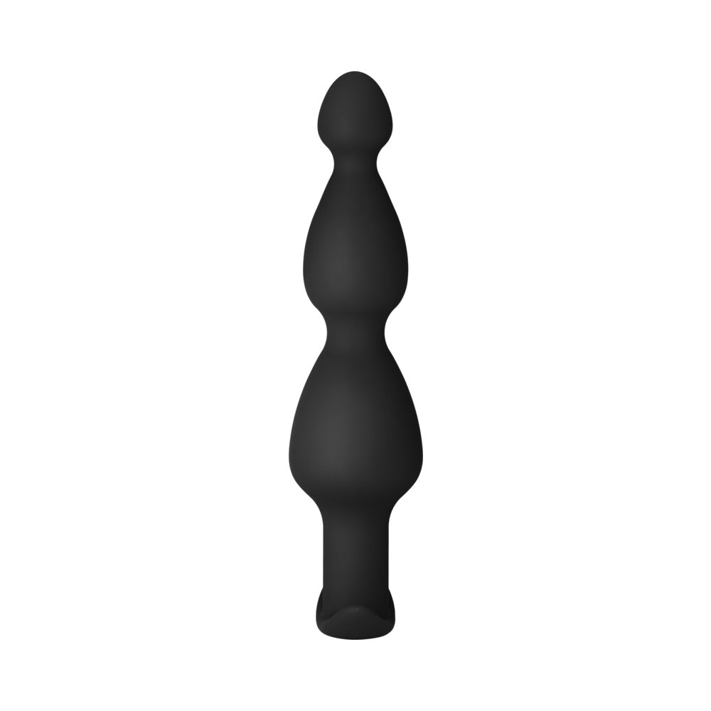 Forto F-52 Cone Beads Silicone Anal Plug Black