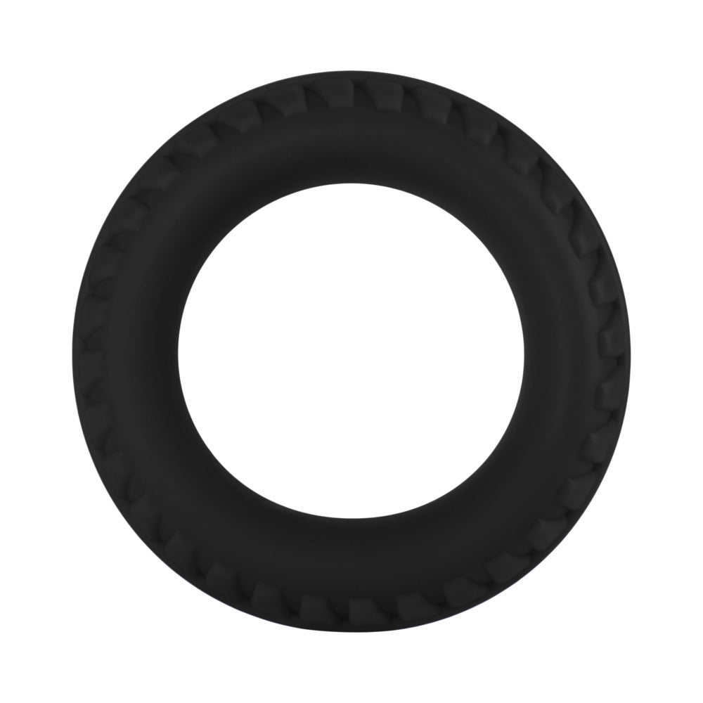 Forto F-12 Liquid Silicone Cockring 35mm Black