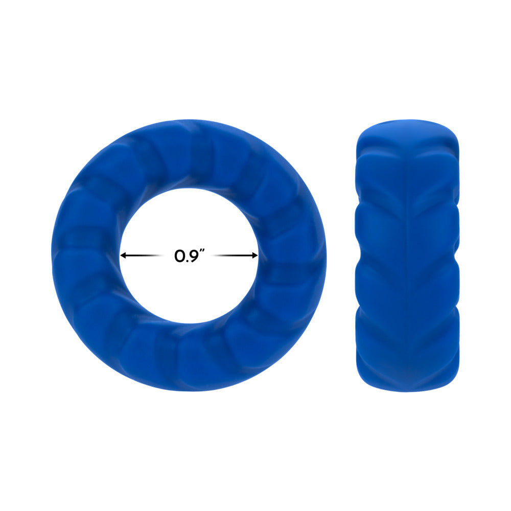 Forto F-25 Liquid Silicone Cockring 23mm Blue