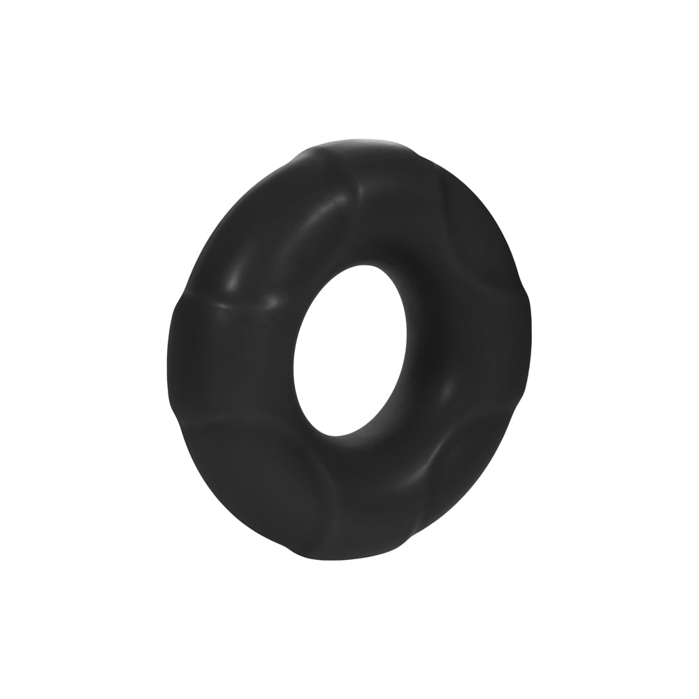 Forto F-33 Liquid Silicone Cockring Small Black
