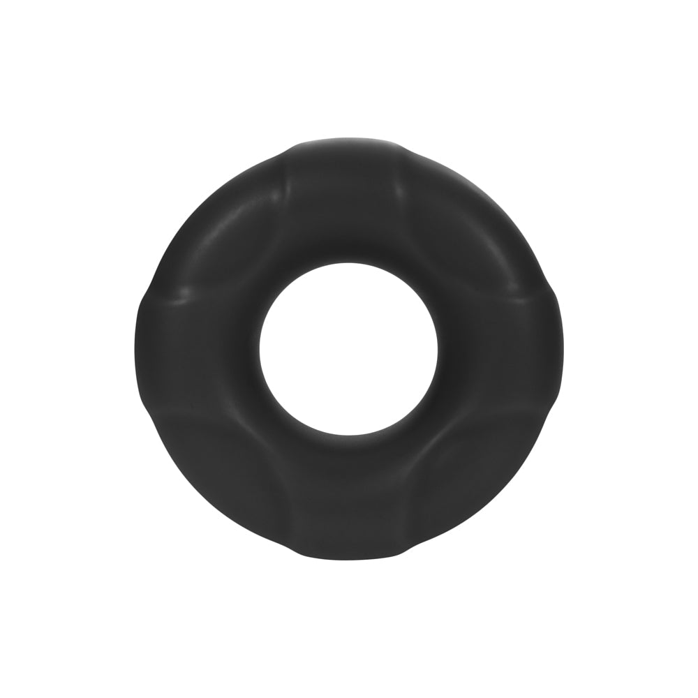 Forto F-33 Liquid Silicone Cockring Small Black