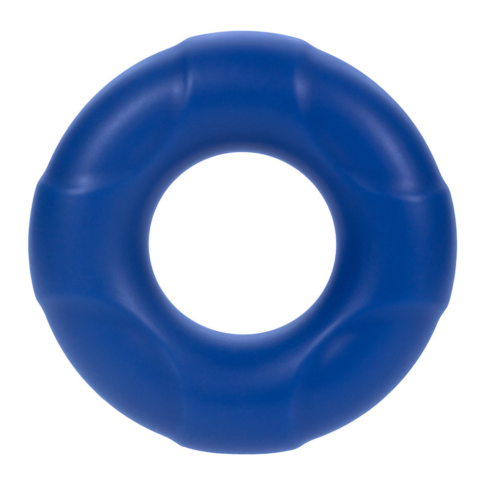 Forto F-33 Liquid Silicone Cockring Large Blue