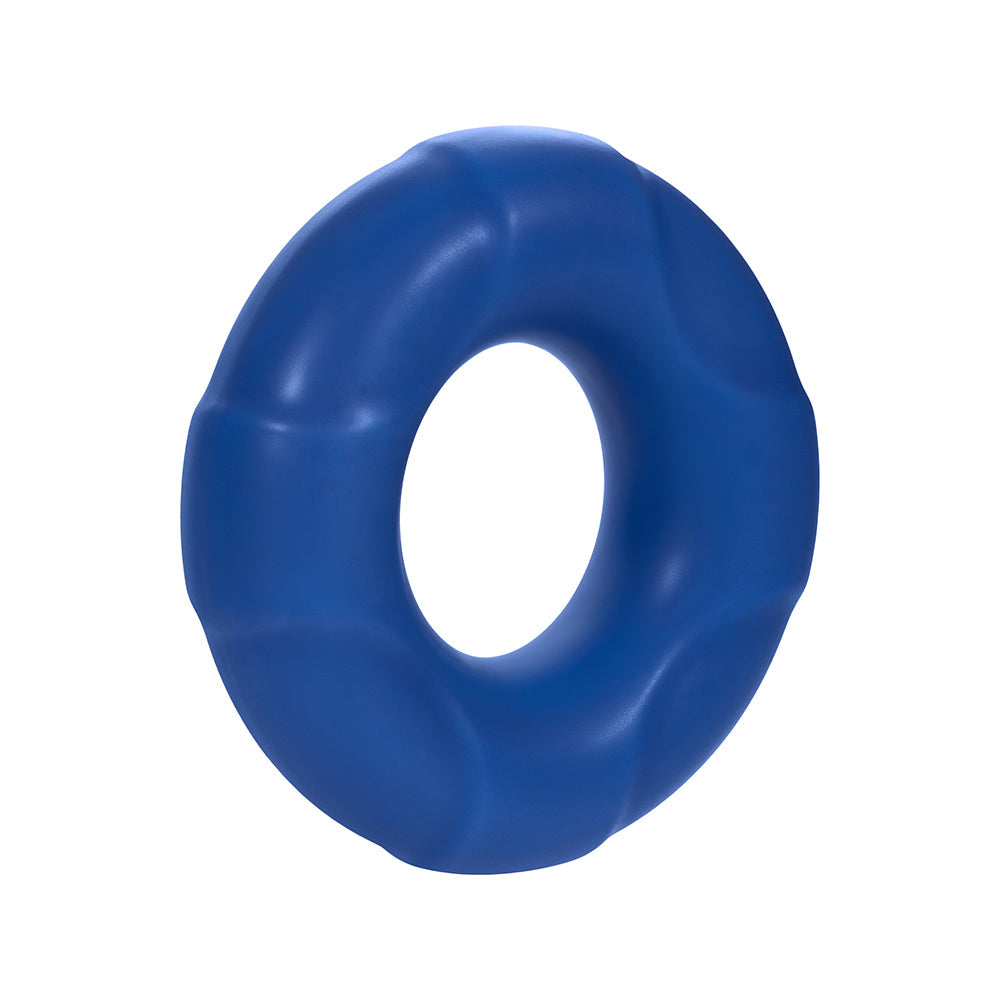 Forto F-33 Liquid Silicone Cockring Medium Blue